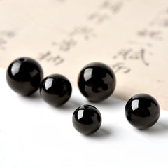 OZ DIY BK6001 Black Tourmaline Loose Bead