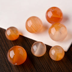 OZ DIY RD6003 Red Agate Loose Bead