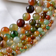 OZ DIY MC6000 Peacock Agate Loose Bead