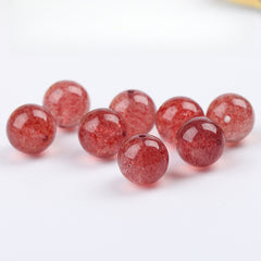 OZ DIY RD6006 Strawberry Quartz Loose Bead