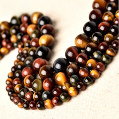 OZ DIY MC6003 MultiColor Tiger’s Eye Loose Bead