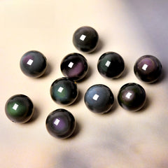 OZ DIY MC6004 Rainbow Obsidian Loose Bead
