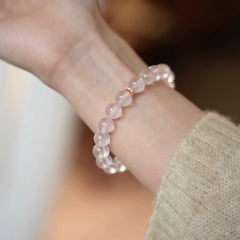 OZ Dorothy Series PK1008 Mozambique Star Six-Pointed Star Rose Quartz Bracelet