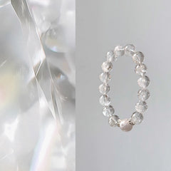 OZ Dorothy Series WH1006 Clear Quartz & White Phantom Crystal Bracelet