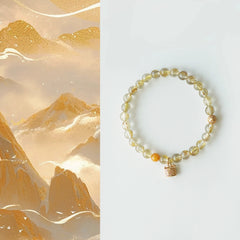 OZ Dorothy Series YE1000 Rutilated Quartz Citrine Bracelet