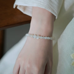 OZ Dorothy Series WH1008 White Moonstone Crystal Bracelet with Light Bulb-like Luster
