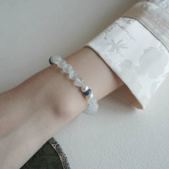 OZ Dorothy Series BU1004 Glacial Aquamarine & Natural Freshwater Pearl Bracelet