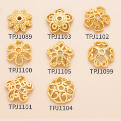 OZ DIY AC10000 Golden Bead Cap (10 Pcs)