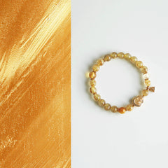 OZ Dorothy Series YE1001 Rutilated Quartz Citrine Bracelet