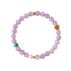 OZ Dorothy Series PL1002 Kunzite Bracelet -- Where OZ’s Violet Dreams Meet Crystal Healing