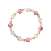 OZ Dorothy Series PK1009 Rhodonite, Rose Quartz & Peridot Bracelet
