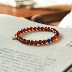 OZ Himalaya Series RD1000 Garnet & Blue Quartz Bracelet