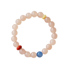 OZ Dunhuang Series PK1000 Pink Chalcedony & Southern Red Agate Bracelet