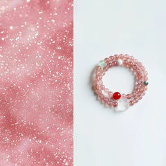 OZ Dorothy Series PK1003 Strawberry Rose Quartz Bracelet