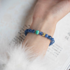 OZ Dunhuang Series BU1000 Blue Kyanite Turquoise Bracelet