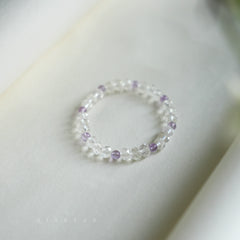 OZ Dorothy Series WH1003 Clear Quartz & Amethyst Bracelet