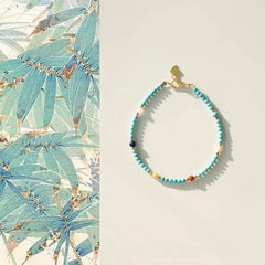 OZ Himalaya Series GN1003 Southern Red Agate, Pearl, Amber & Turquoise Bracelet