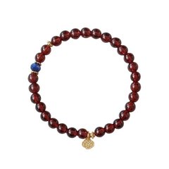 OZ Himalaya Series RD1000 Garnet & Blue Quartz Bracelet