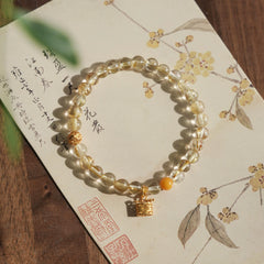 OZ Dorothy Series YE1000 Rutilated Quartz Citrine Bracelet