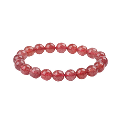OZ DIY RD6006 Strawberry Quartz Loose Bead