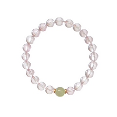 OZ Dorothy Series PK1005 Mozambique Star Six-Pointed Star Rose Quartz Bracelet