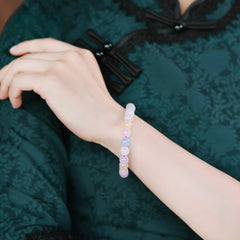 OZ DIY MC6001 Morganite-Colored Agate Loose Bead