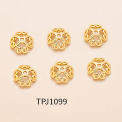 OZ DIY AC10000 Golden Bead Cap (10 Pcs)