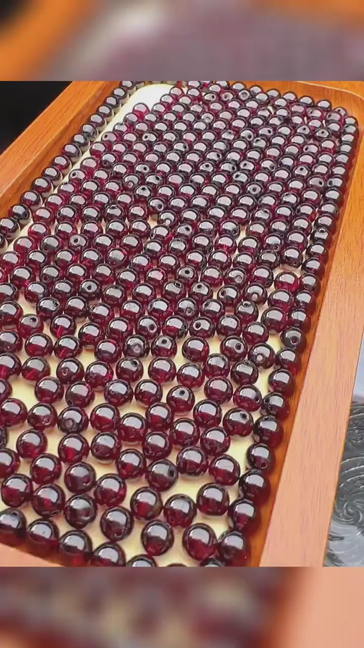 OZ DIY RD6004 Garnet Loose Bead