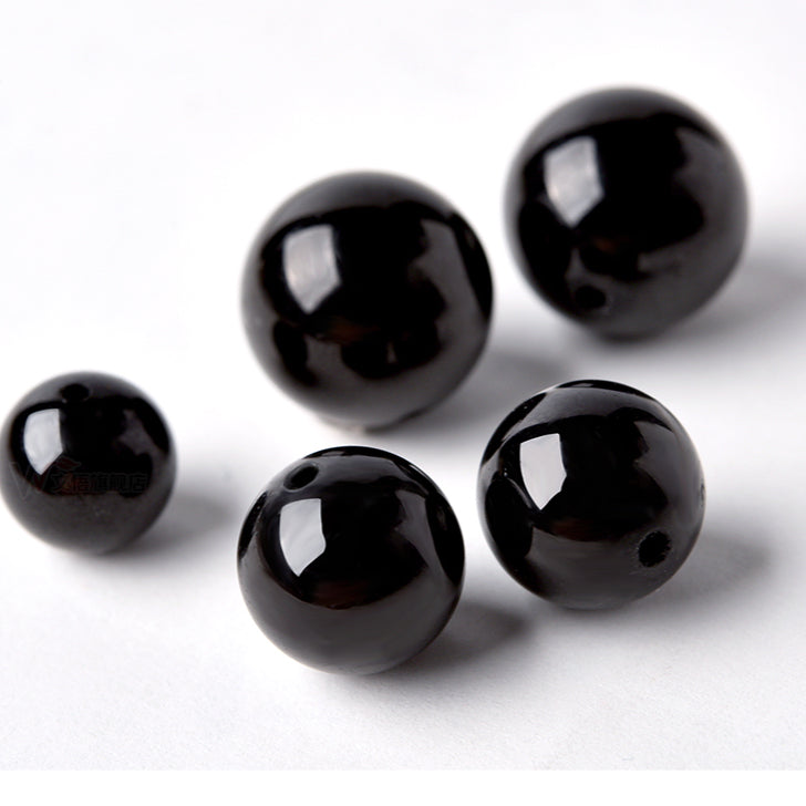 OZ DIY BK6001 Black Tourmaline Loose Bead