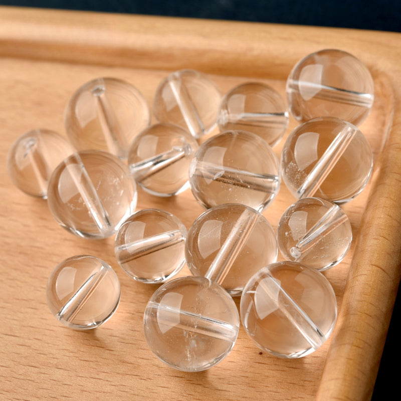 OZ DIY WH6000 White Clear Quartz Loose Bead