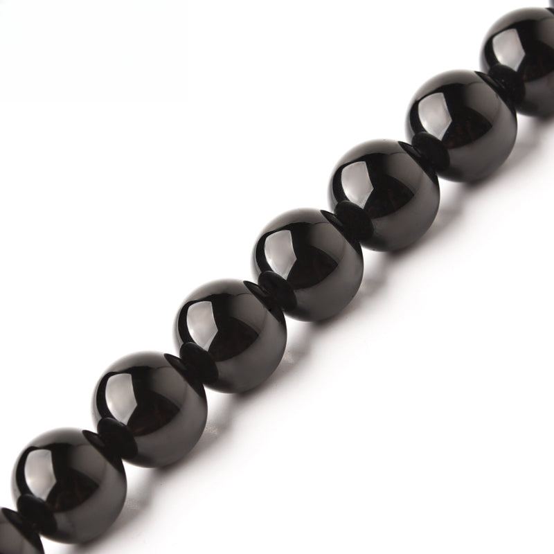 OZ DIY BK6003 Black Obsidian Loose Bead