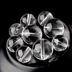 OZ DIY WH6000 White Clear Quartz Loose Bead