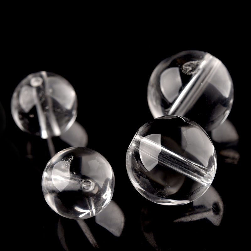 OZ DIY WH6000 White Clear Quartz Loose Bead