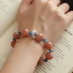 OZ Himalaya Series RD1001 Elegant Sunstone & Blue Kyanite Bracelet