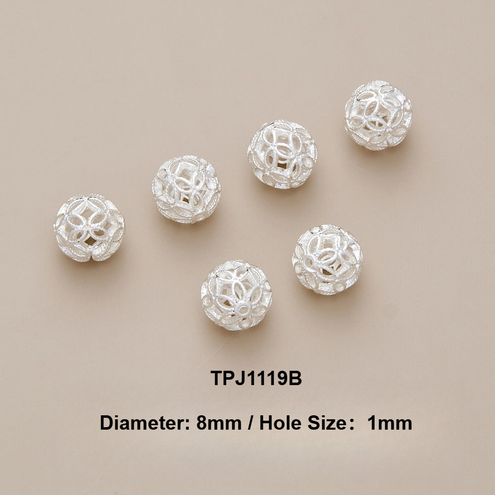 OZ DIY AC13000 8mm/10mm Gold Plated Spacer Bead (3 Pcs)