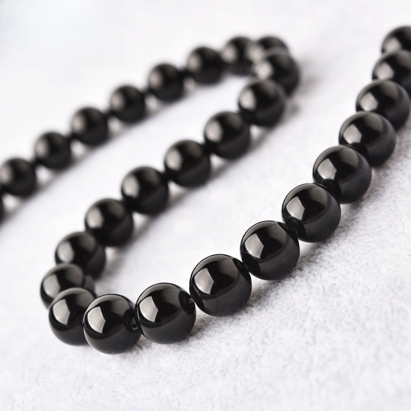 OZ DIY BK6003 Black Obsidian Loose Bead