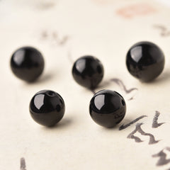OZ DIY BK6003 Black Obsidian Loose Bead