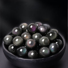 OZ DIY MC6004 Rainbow Obsidian Loose Bead
