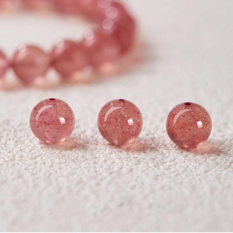 OZ DIY RD6002 Strawberry Quartz Loose Bead