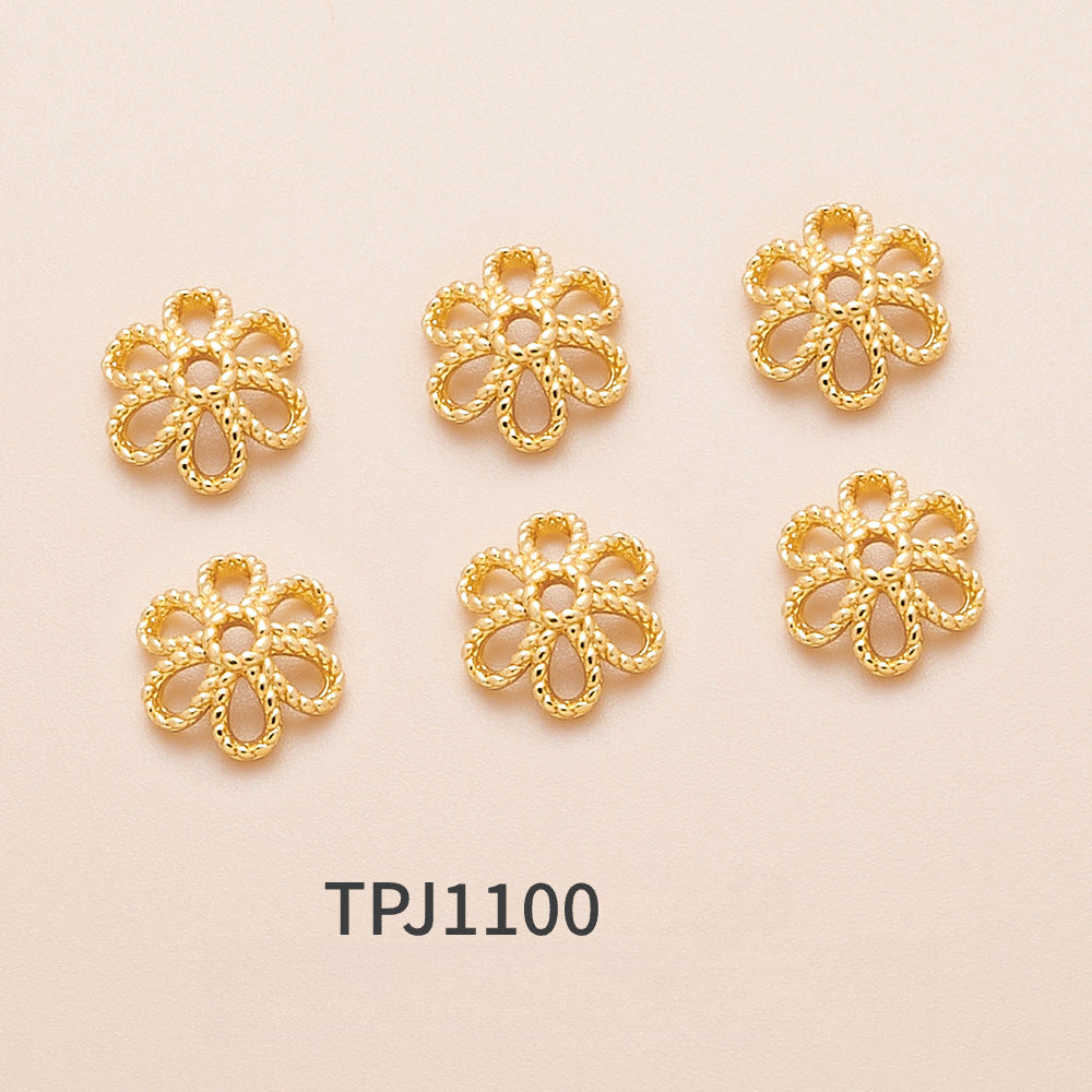 OZ DIY AC10000 Golden Bead Cap (10 Pcs)