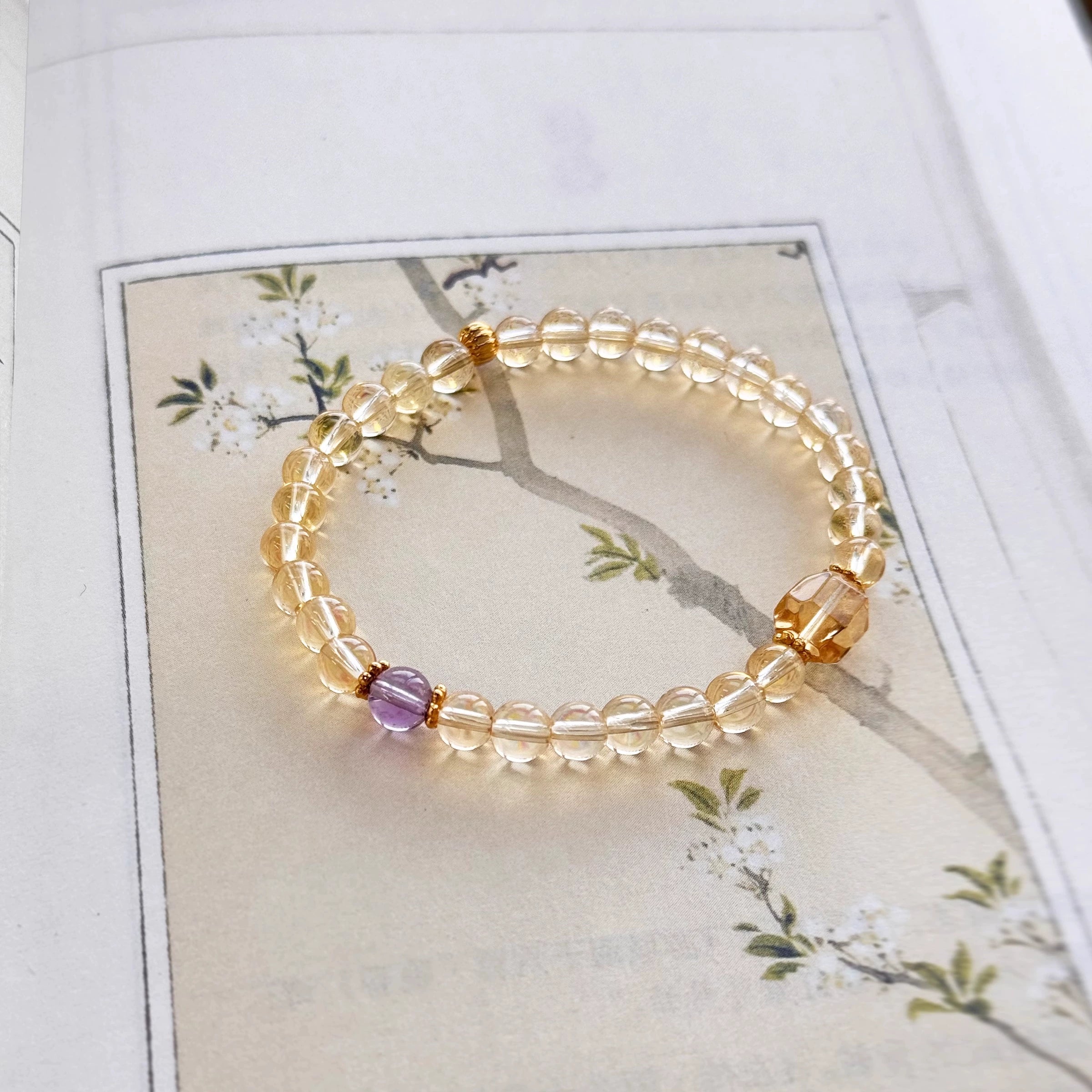 OZ Dorothy Series YE1003 Clear Citrine Bracelet