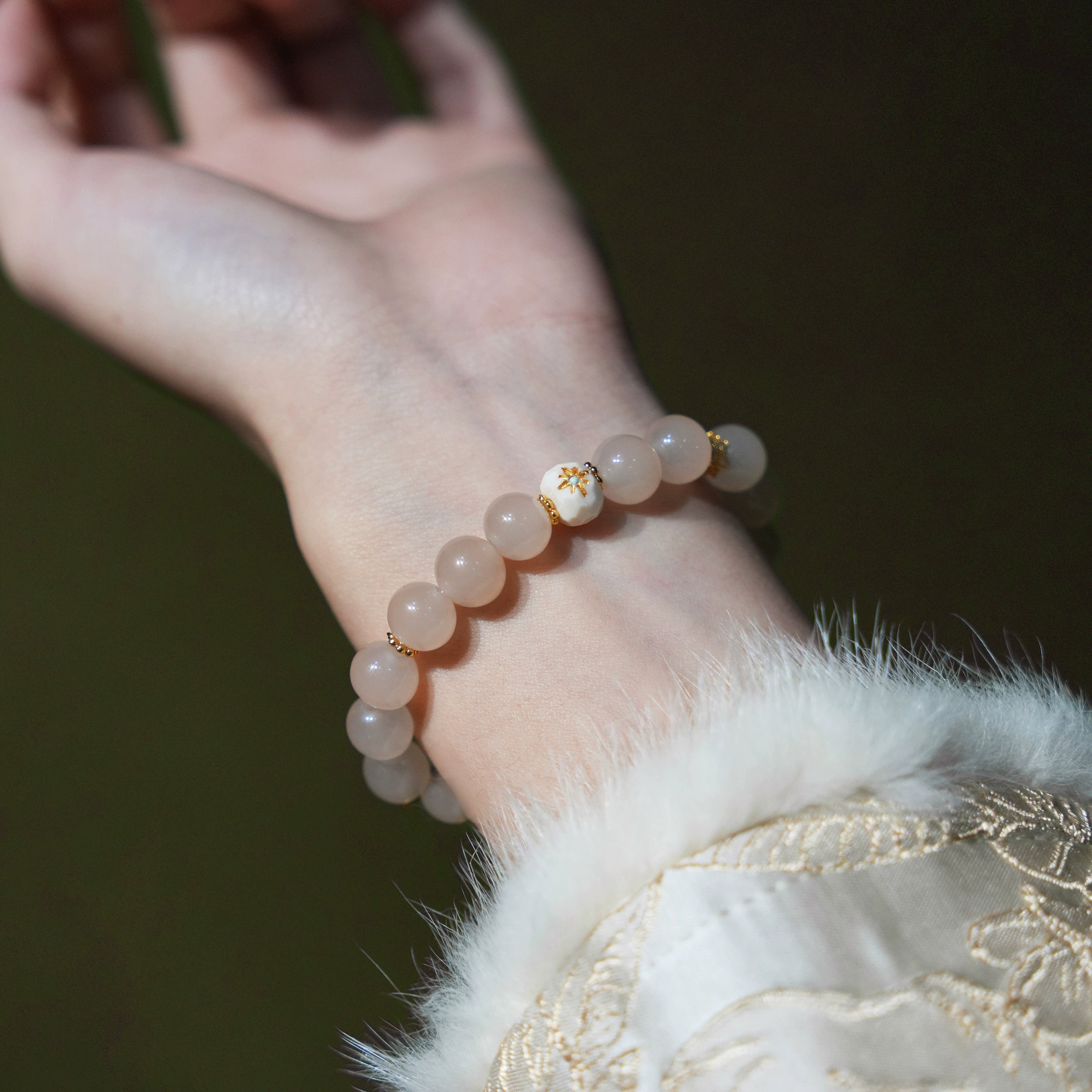OZ Dorothy Series PK1004 Pink Chalcedony Bracelet