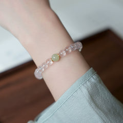 OZ Dorothy Series PK1005 Mozambique Star Six-Pointed Star Rose Quartz Bracelet