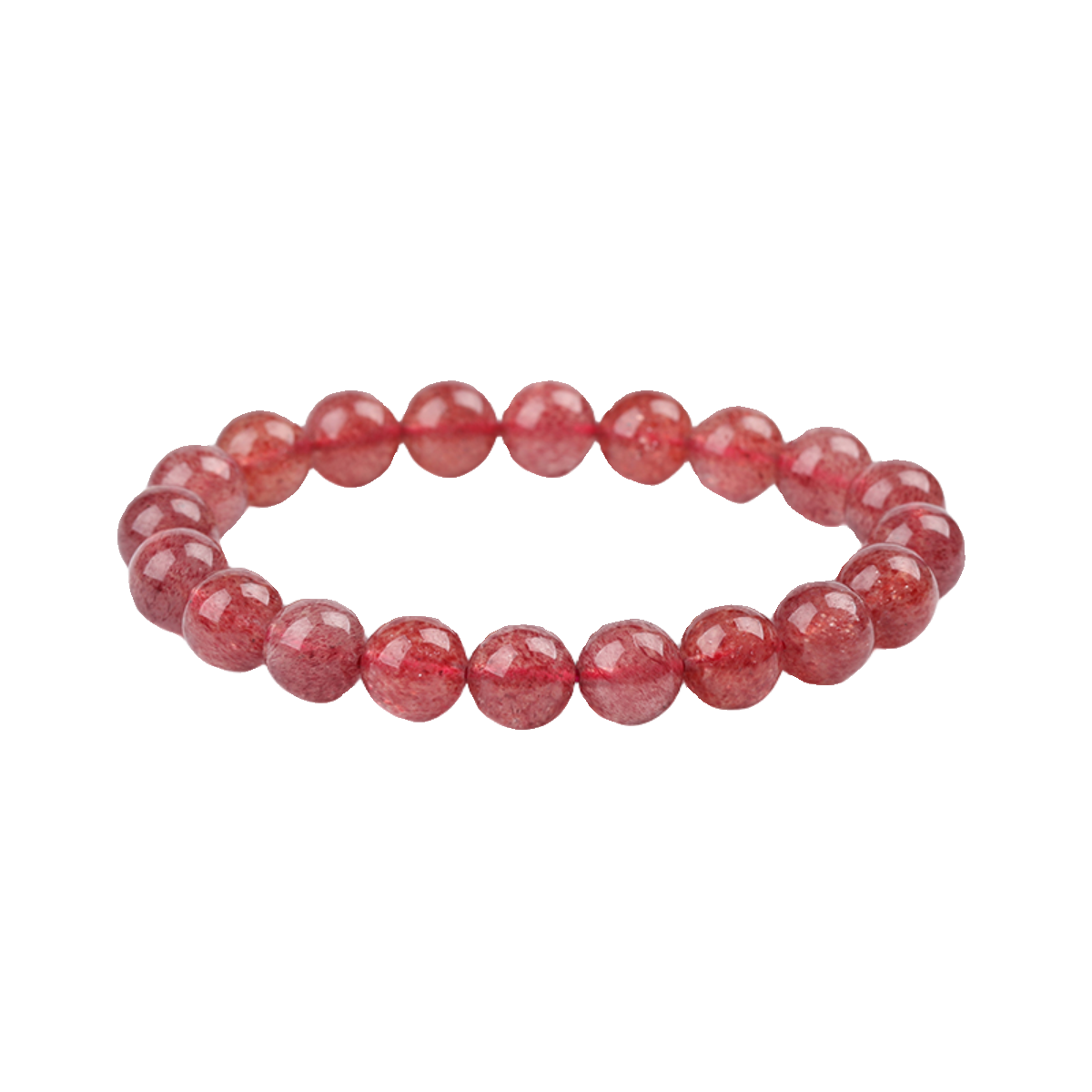 OZ DIY RD6006 Strawberry Quartz Loose Bead