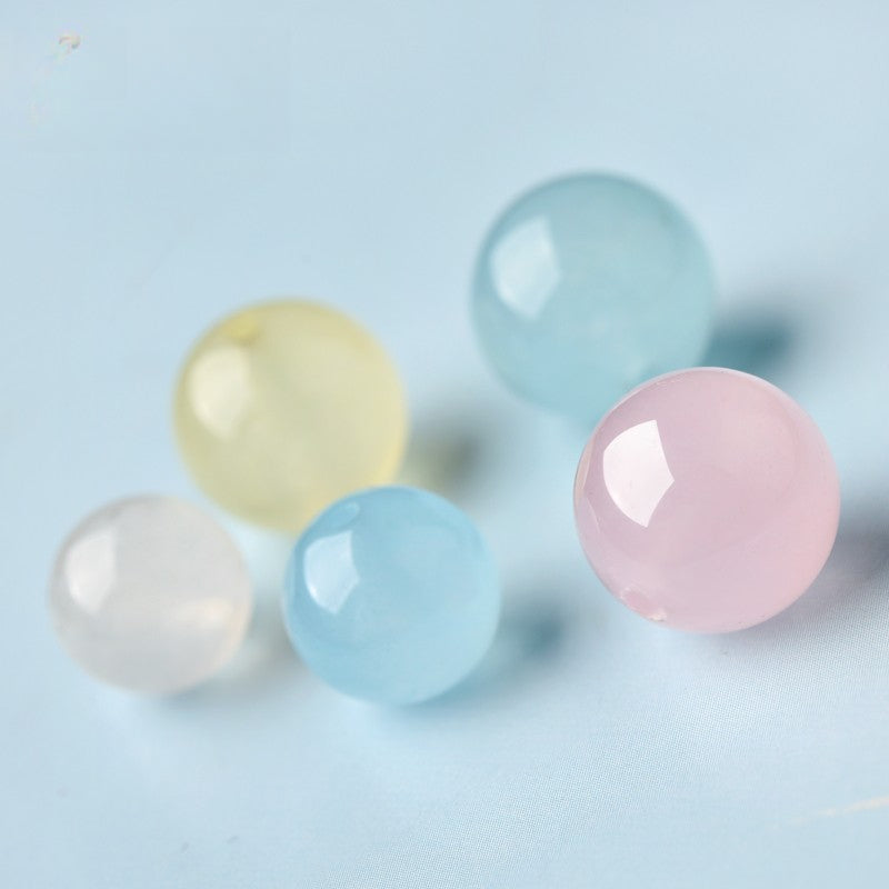 OZ DIY MC6001 Morganite-Colored Agate Loose Bead