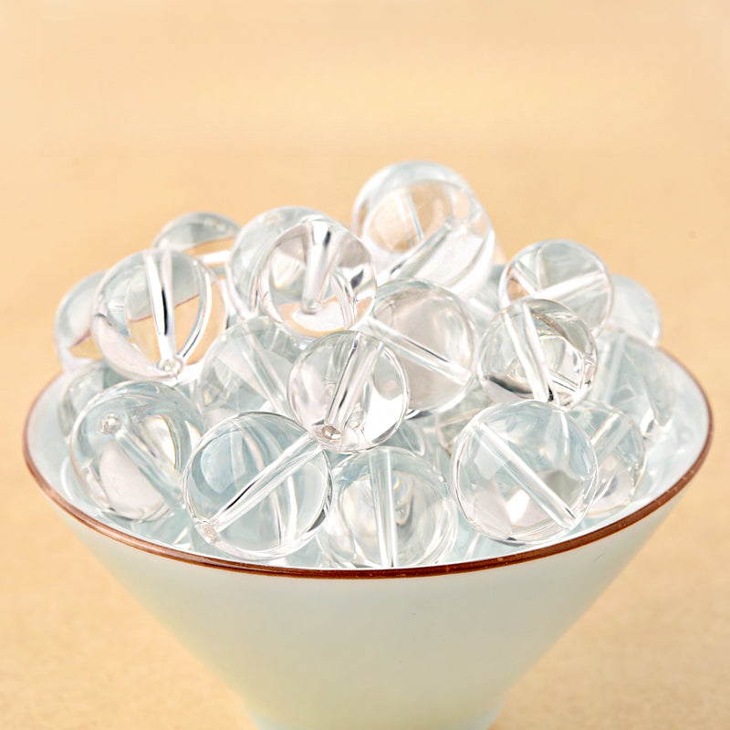OZ DIY WH6000 White Clear Quartz Loose Bead