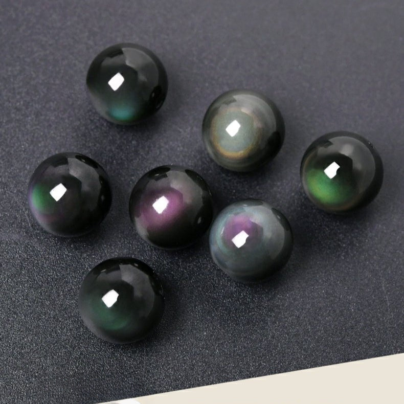 OZ DIY MC6004 Rainbow Obsidian Loose Bead
