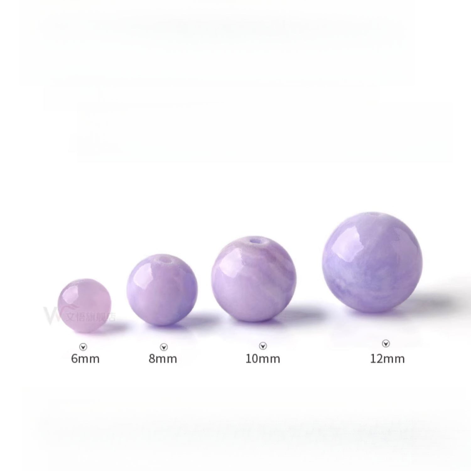 OZ DIY PL6001 Purple Chalcedony Loose Bead