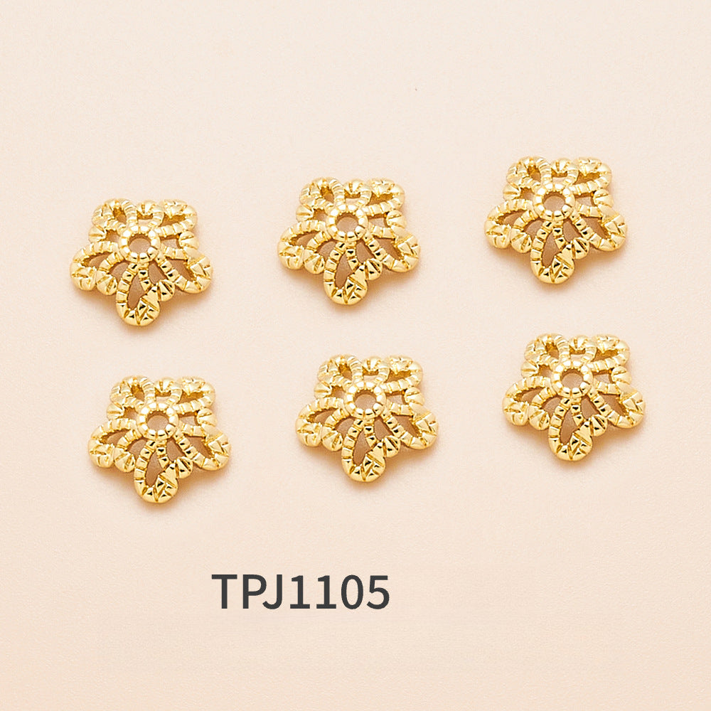 OZ DIY AC10000 Golden Bead Cap (10 Pcs)