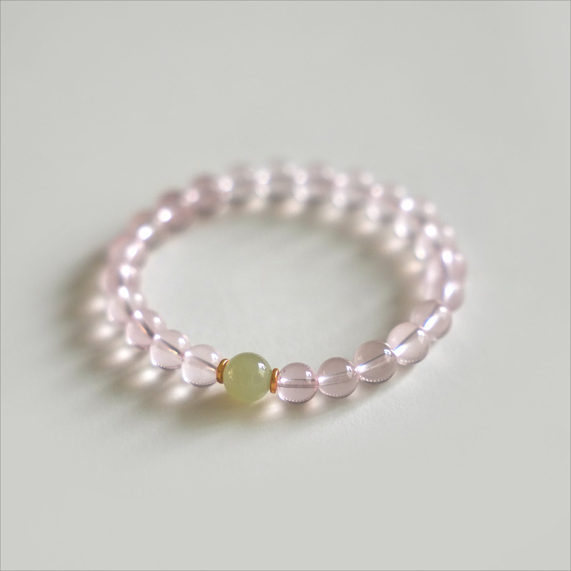 OZ Dorothy Series PK1005 Mozambique Star Six-Pointed Star Rose Quartz Bracelet